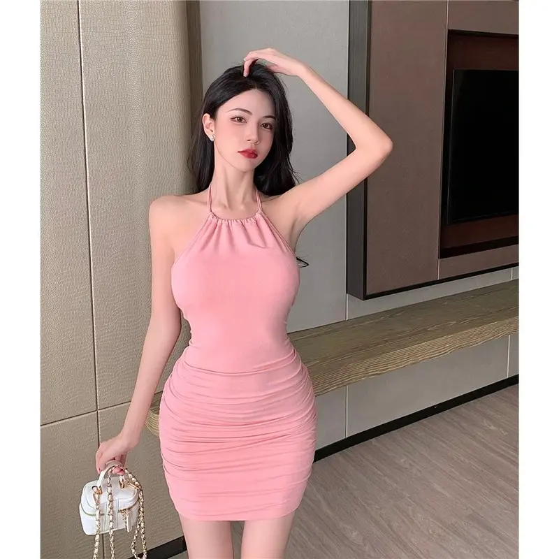 Váy Hai Dây Nhỏ Váy Bodycon, Hàng Mới Về Năm 2025, Bó Sát Vừa Vặn, Phong Cách Mùa Hè, Thiết Kế Dễ Thương Và Gợi Cảm, Nữ Thuần Khiết, Cô Gái Nóng Bỏng, Bó Sát, Độc Đáo, Váy Gợi Cảm 6