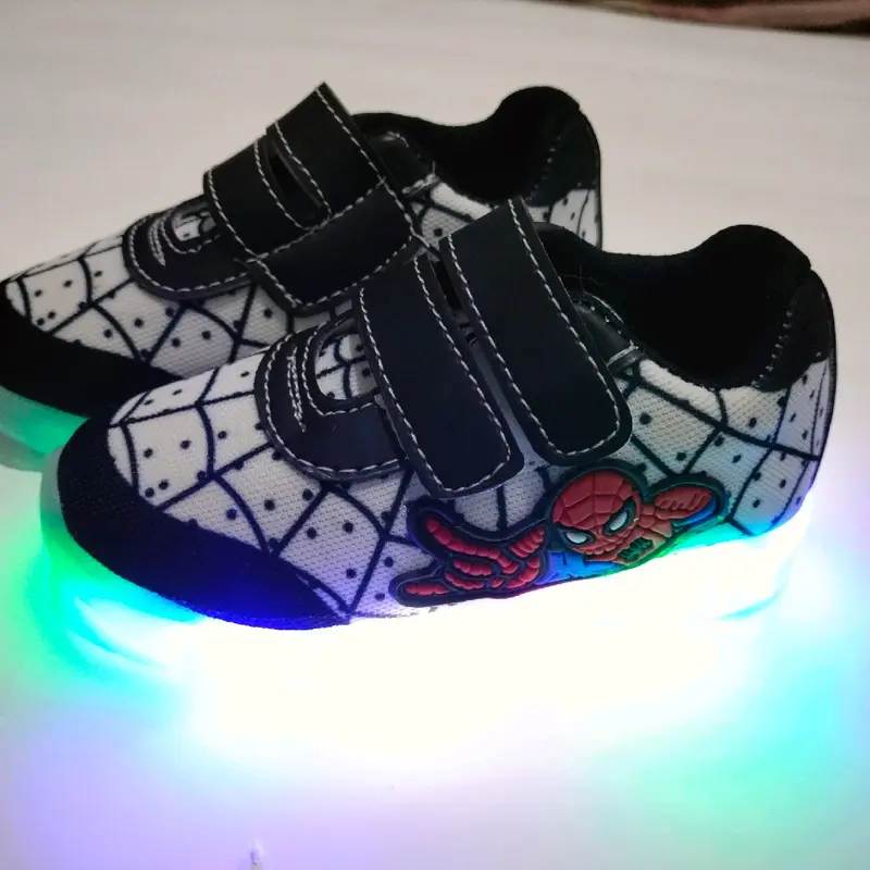 SEPATU SNEAKER LED spiderman anak laki-laki terbaru 5