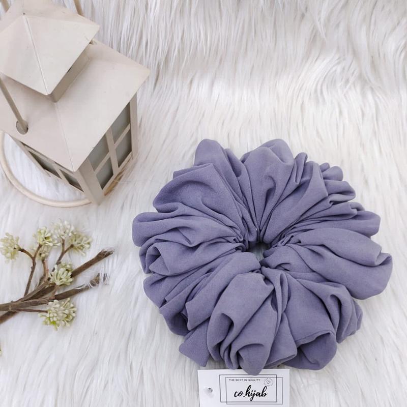 [ 2pcs ] Scrunchie Hijab Premium | Ikat Rambut Anti Pusing 1