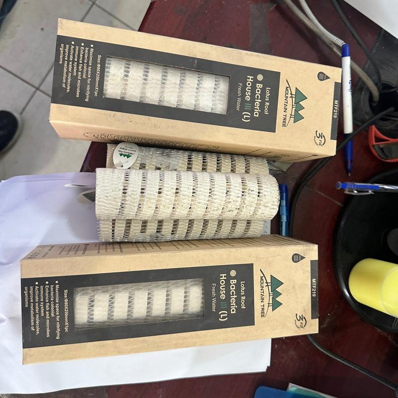 Sứ Lọc Củ Sen Thế Hệ 1 2  3 - Mountain Tree Lotus Root Bacteria House III (L) , mini ring , nitro ring Cho Bể Cá . Dùng để lọc nước cho bể cá hồ cá cảnh