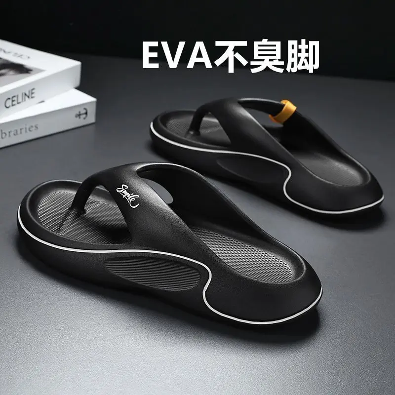 Dép Xỏ Ngón Đế Dày, Dép Xỏ Ngón Nam Mùa Hè, Hàng Mới Về Năm 2024, Được Làm Bằng Chất Liệu Eva, Thích Hợp Mặc Ngoài Trời, Bàn Chân Không Hôi, Dép Đi Biển, Chống Trượt 1