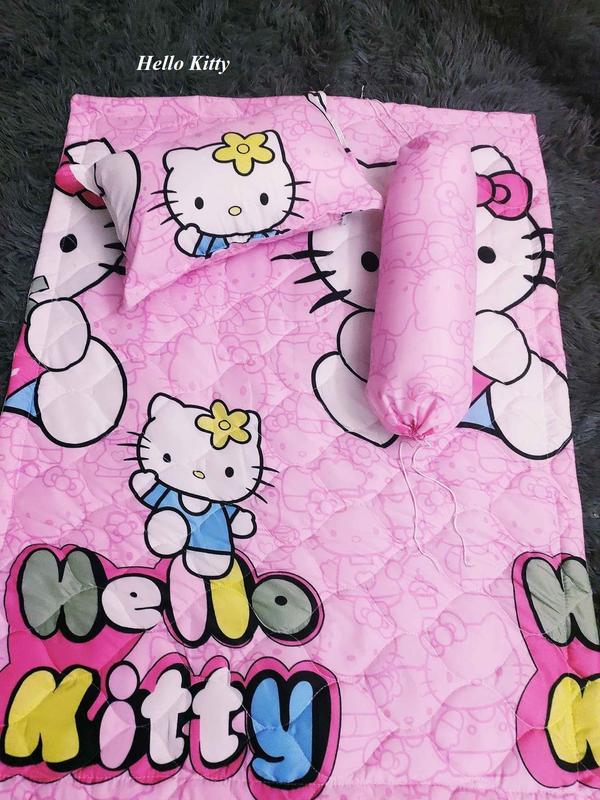 không phải nệm SET Chăn Mỏng Đắp Hè Thu Kèm Gối Cho Bé Mầm Non | Mền đắp trần bông tấm sạch hello kitty