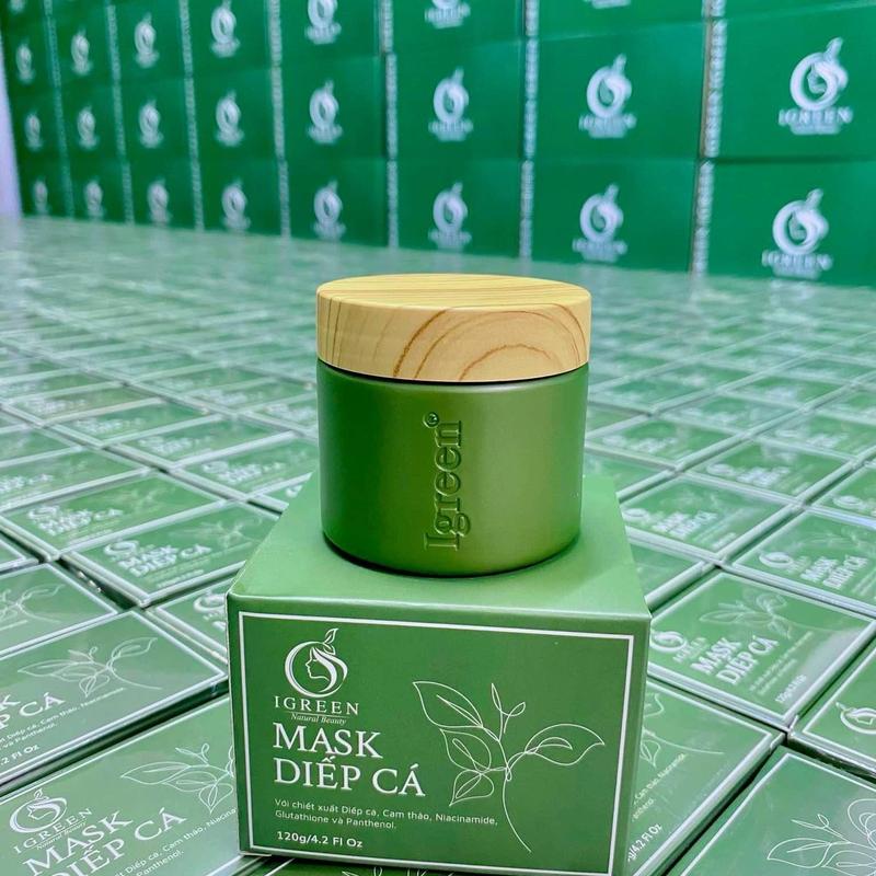 [TẶNG CỌ BẠCH TUỘC+ BÔNG RỬA MẶT] - MẶT NẠ DIẾP CÁ TƯƠI IGREEN - HỖ TRỢ CẢI THIỆN DA MỤN, DA THÂM, GIÚP DA MỀM MỊN, SE KHÍT LỖ CHÂN LÔNG, TRẮNG SÁNG CHẮC KHOẺ Skincare Cosmetics Women Nữ 2