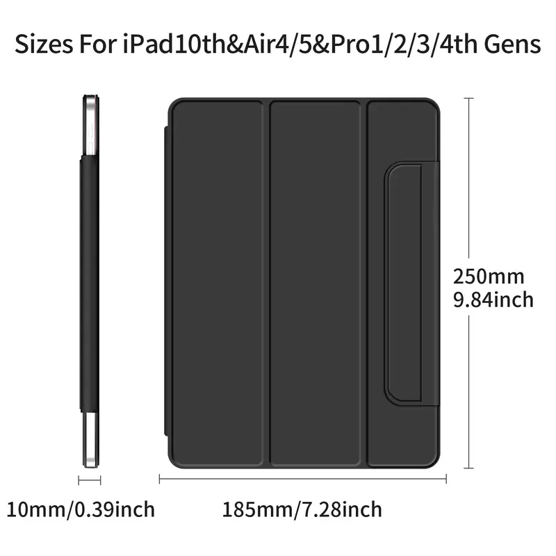 Magnetic Tablet Protective Case, 1 Count Solid Color Magnetic Case with Auto Sleep/wake Function, Slim Tablet Cover Cases Compatible with iPad 5