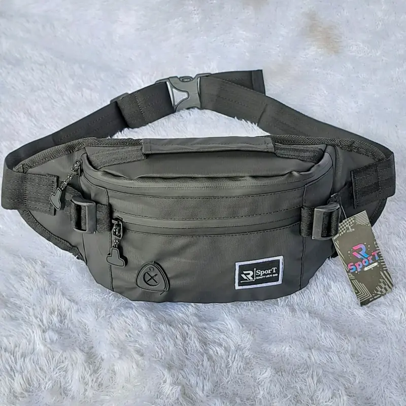 TAS SELEMPANG PRIA - Waistbag Bahan Codura Bimo Waterproof  Tas Sport Anti Air Terbaru Tas Pinggang Pria 0