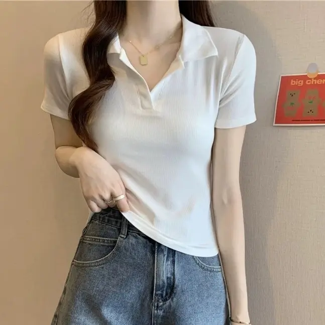 Áo thun bigsize nữ tay ngắn cổ bẻ polo chất thun borip thái mềm mịn co giãn - ACB | BigBuy360 - bigbuy360.vn Áo thun bigsize nữ tay ngắn cổ bẻ polo chất thun borip thái mềm mịn co giãn - ACB | BigBuy360 - bigbuy360.vn