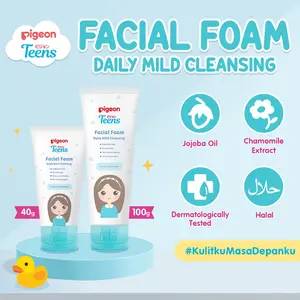 PIGEON Teens Facial Foam - Daily Mild Cleansing 40gr | 100gr Membersihkan Wajah