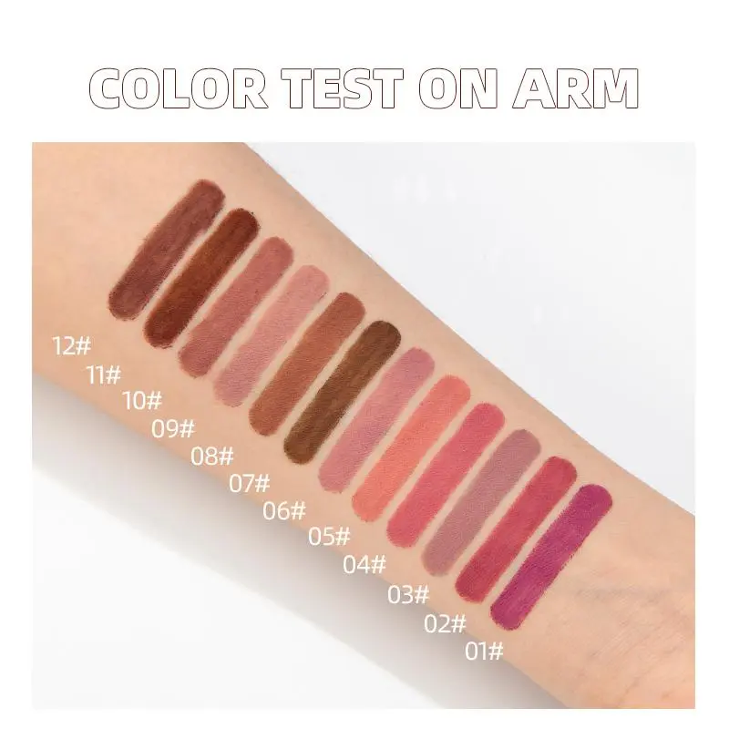 Long Lasting Lip Liners, Summer Makeup, 12pcs/set Tinted Lip Liners, Easy Coloring Lip Liner Pens, Moisturizing Matt Finish Lip Liners 4