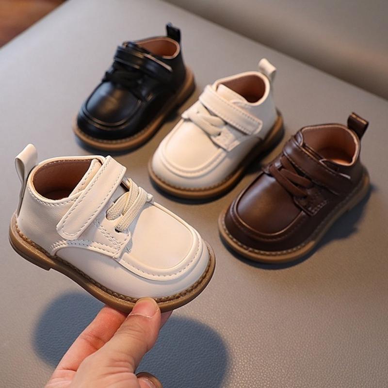 Giày Lười Tập Đi Cho Bé Trai - Gái Từ 1 -3 Tuổi Đế Mềm Nhẹ Êm Chân Chống Trơn Trượt Phong Cách Thời Trang Vitage ( 8815 ) Voi Kem Voi Kem Voi Kem Sandal Sandal Dép Sandal