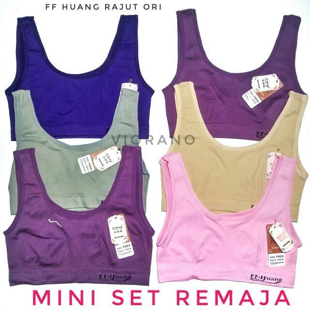 Mini Set Rajut Promo Miniset Rajut Remaja Wanita Polos Tanpa Cup Bra / Mini Set Remaja ...