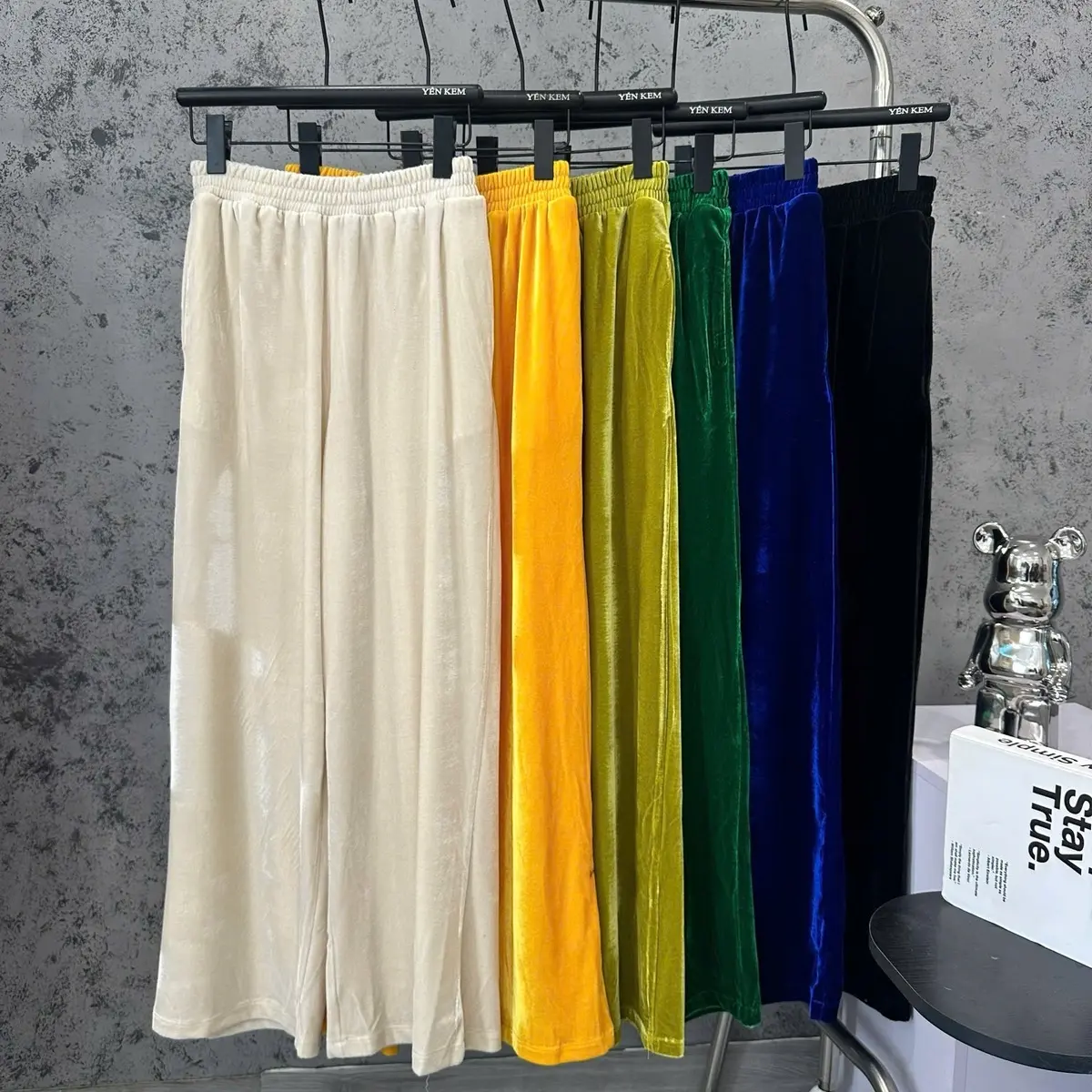 Quần nhung dài các màu Women Nữ Pants
