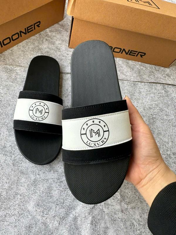 Dép quai da nam khâu viền đẳng cấp Luxury hàng Mooner trẻ trung cá tính bền bỉ thời trang Slipper 1