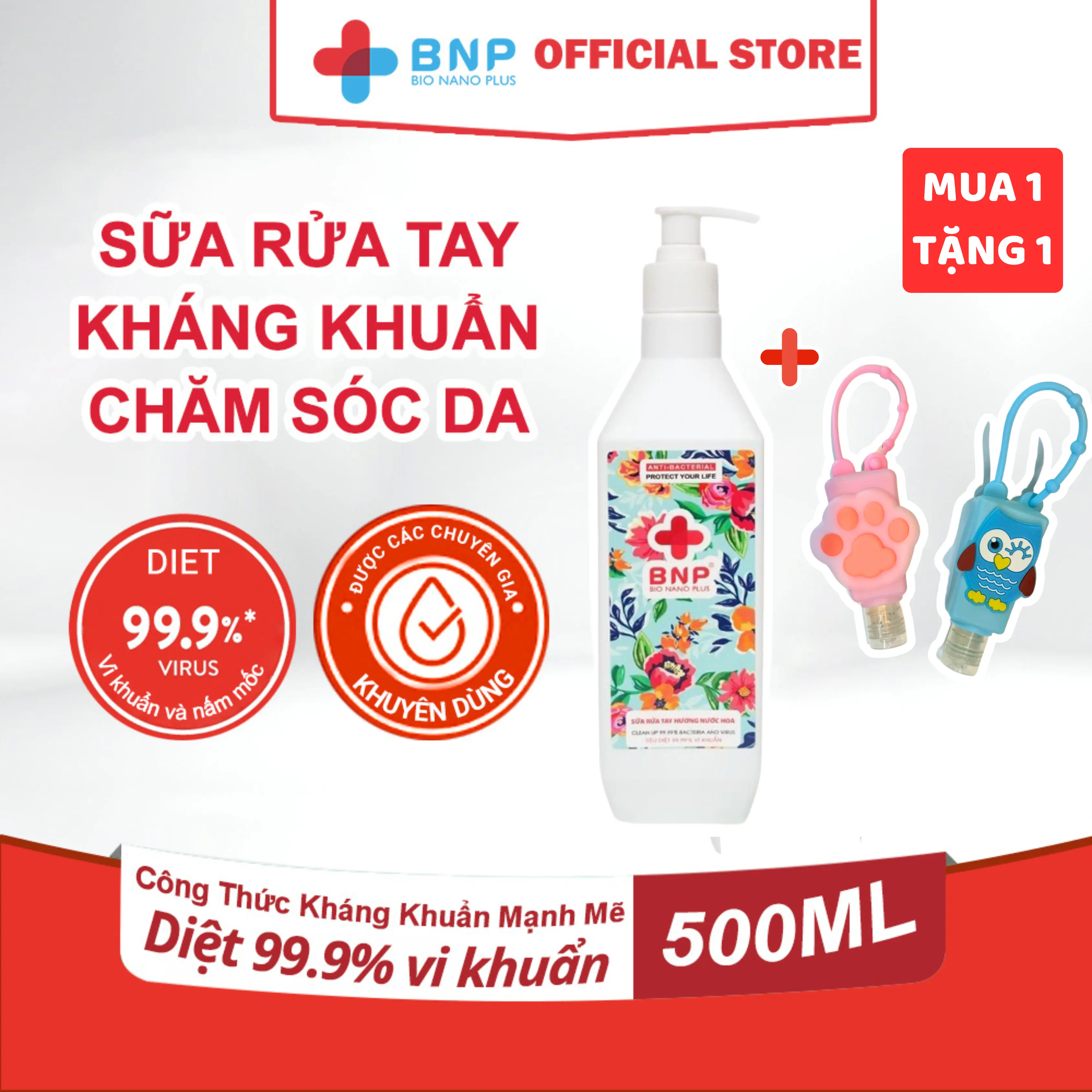 [BNP] Mua 2 tặng 1 Sữa Rửa Tay Kháng Khuẩn Chăm Sóc Da Bionano Plus Hương Nước Hoa An Toàn Lành Tính Khử Mùi Hiệu Quả