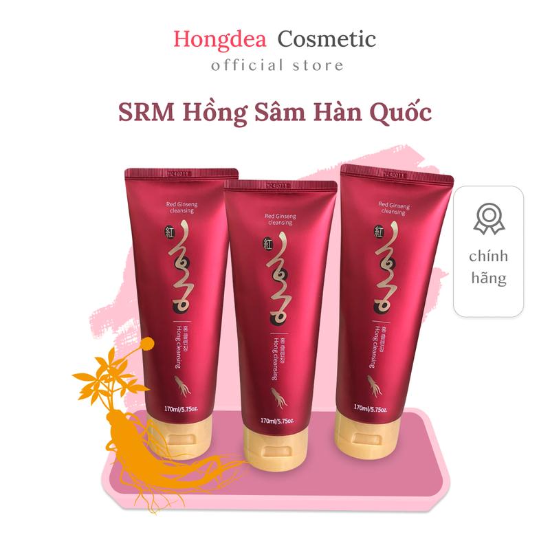 Sữa rửa mặt hồng sâm Hàn Quốc cho nữ Hongdae Cosmetic 170 ml - Skincare Nữ