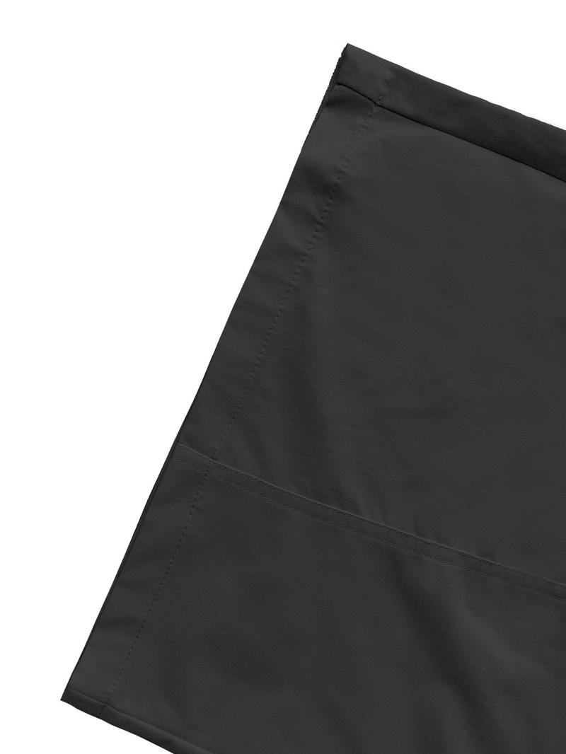 Product Introduction of Men's Solid Color Flap Pocket Cargo Shorts, Loose Casual Comfy Straight Leg Shorts for Summer, Men's Bottoms for Daily Wear 5