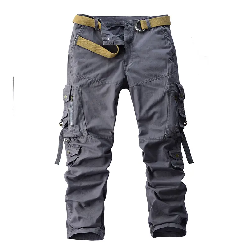 Men's Casual Pants Spring Autumn Outdoor Men's Long Pants Sports Pants Export Men's Pants Multi-pocket Pure Cotton Cargo Pants 1