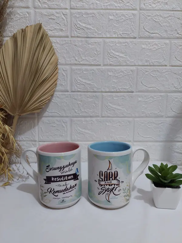 Mug Warna (Free Custom Nama, Desain, & Quotes) 3