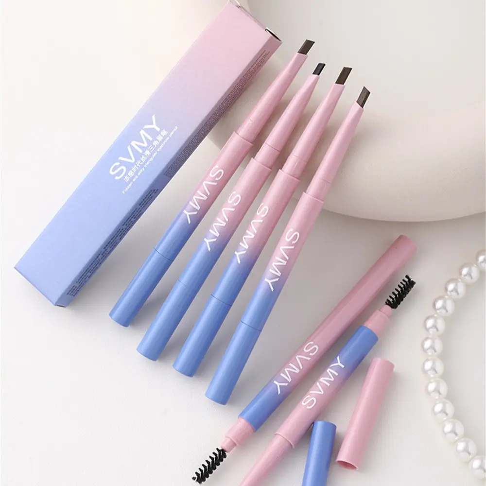 [Fast Ship] SVMY Waterproof Eyebrow Pencil Delicate And Long-lasting Natural And Vivid Triangular One-word Eyebrow Pencil For Beginners