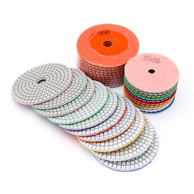Đĩa Mài Chà Nhám 3 Inch, Miếng Đánh Bóng Ướt Cho Gạch, Đá Cẩm Thạch, Đá Gốm 0