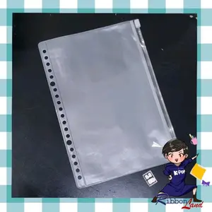 A5 Kantong Zipper / Ziplock  20 Lubang Ring Stationery