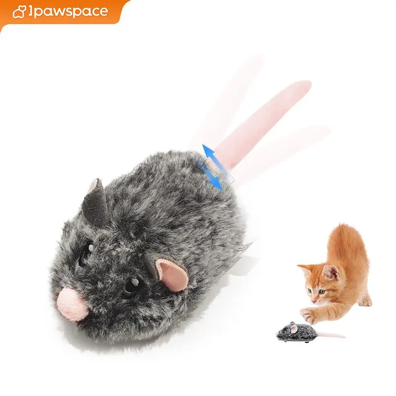 Shaking Tail Motion Activated Mouse Toy, Rechargeable Cat Interactive Toy with Sound, Indoor Cat Toy, Pet Supplies for Small Medium Large Cats 0