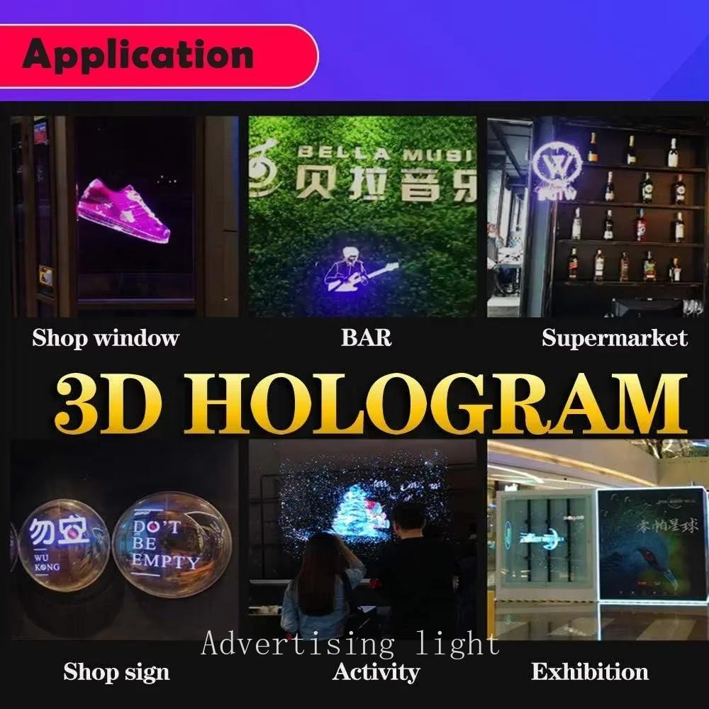 3D Hologram Fan 42CM WiFi 3D Holographic Projector Advertising Display Light HD Holographic Projector for Stores Bars Party Xmas - Image 5