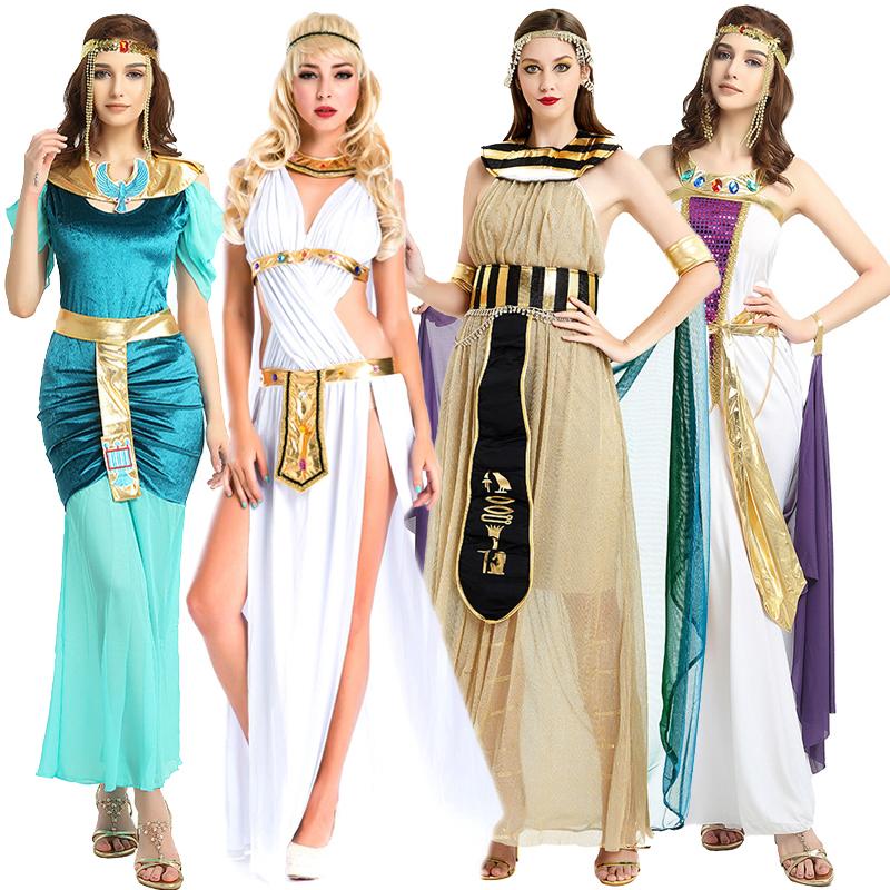 Kostum untuk Wanita, Gaya Arab Saudi, Pakaian Cosplay Dewi Yunani ...