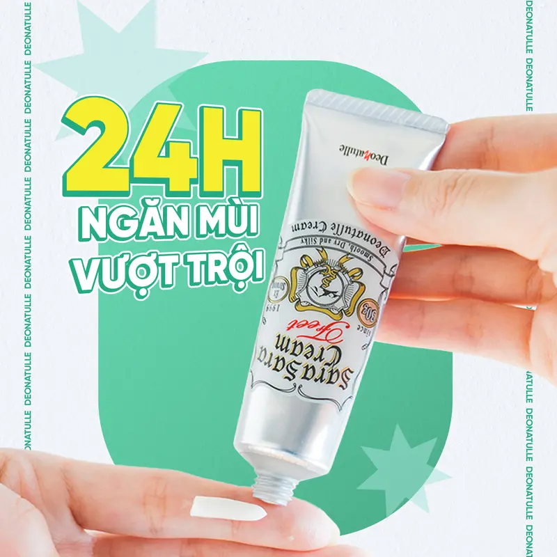 Kem Khử Mùi Kháng Khuẩn Cho Chân Deonatulle Sara Sara Cream For Feet 30G 3