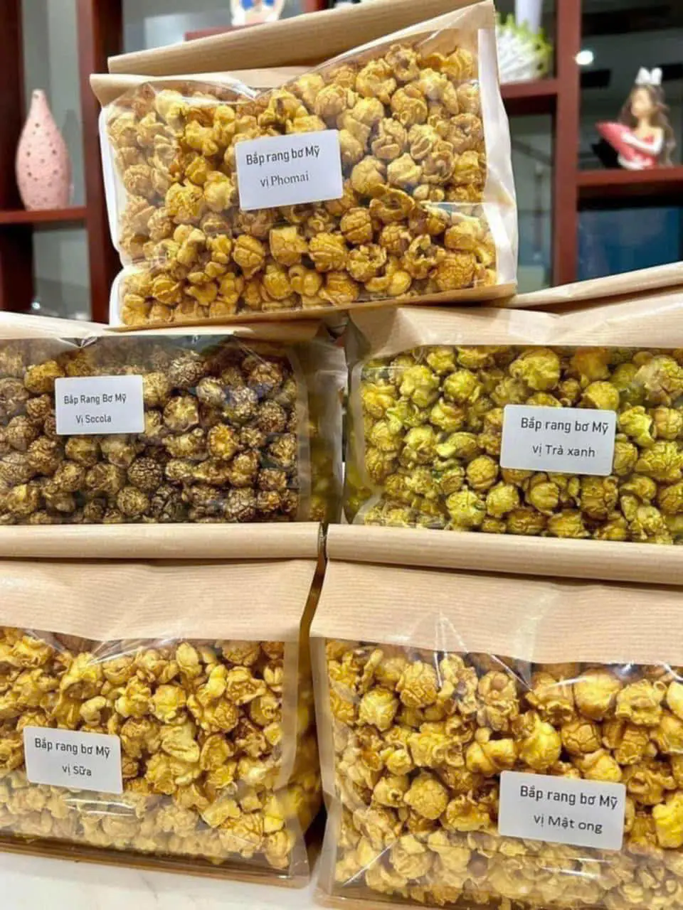 Bắp Rang Bơ Giòn Ngon Đủ Vị, Bỏng Ngô Mỹ, Bắp Mỹ Rang Bơ Bịch 500gr