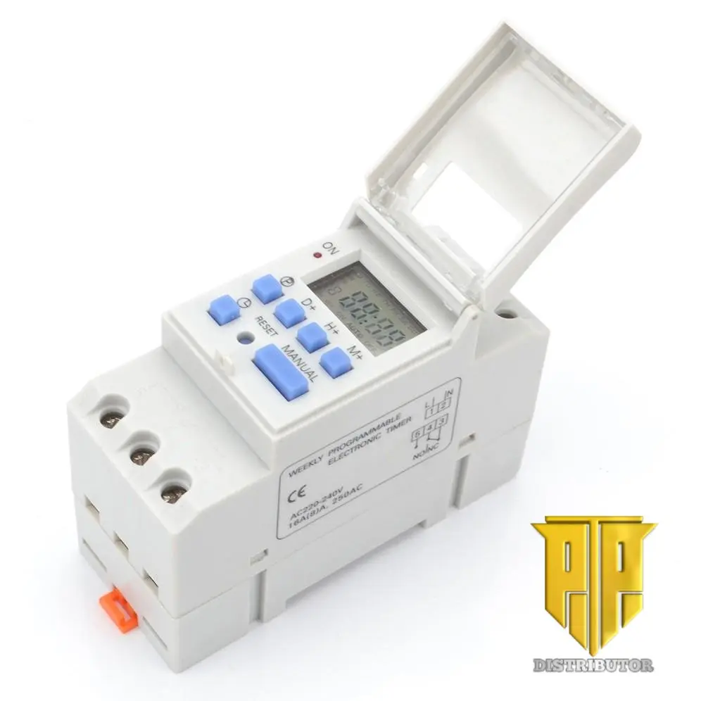 Taffware Power Timer Programmable Time Switch Relay 16A 220V 2000W - THC15A