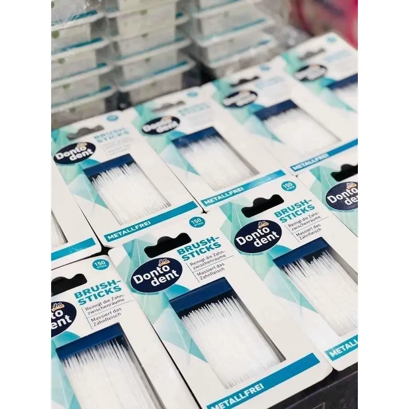 Tăm nha khoa 2 đầu Dontodent – Hàng Đức hộp 150 cây 1