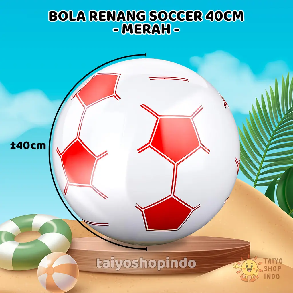 Soccer Merah 40cm