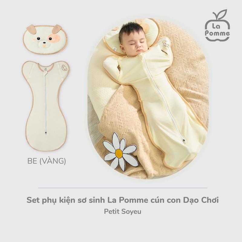 Nhộng chũn La Pomme kéo khóa bé ngủ ngon EASY 0-12 tháng sơ sinh