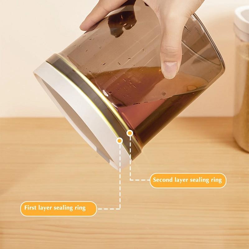 Product Introduction of Baby Food Storage Containers with Knob Lock Lid Cereal Containers for Kitchen Pantry Organization Food Storage Box 23