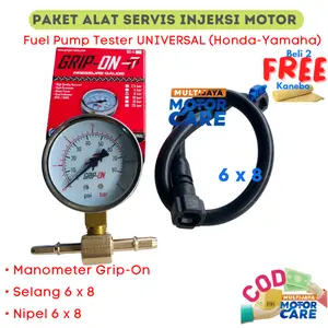 Fuel Pump Tester GRIP-ON Alat Cek Ukur Tekanan Bahan Bakar Motor Injeksi FPG Pressure Gauge Grip-On ORIGINAL Car