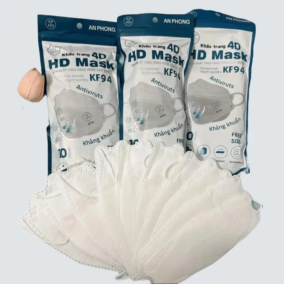 100 Chiếc Khẩu Trang KF94 AN PHONG 4 Lớp Kháng Khuẩn