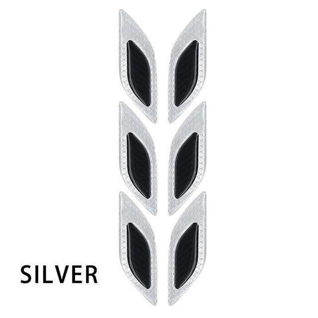 Miếng Dán Phản Quang Xe Hơi, 6 Cái, Miếng Dán Cảnh Báo An Toàn Chống Trầy Xước, Thích Hợp Cho Xe Tải, Ô Tô Và Xe Máy, Phụ Kiện Trang Trí Ngoại Thất Nhãn Dán Tem 5