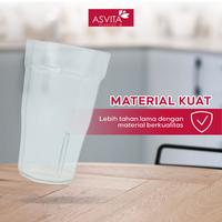 Gambar ASVITA Gelas Tradisi 400 ML - 6 PCS Food Grade Wadah Minum GAT 400 dari ASVITA Plastic Indonesia Kota Tangerang 4 Tokopedia