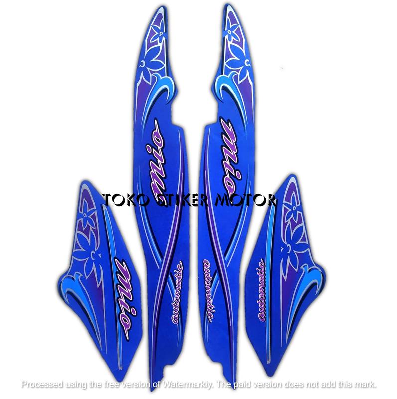 STIKER STRIPING LIS BODY MOTOR MIO SPORTY TAHUN 2004 FULLSET Motorcycle striping mio sporty 1