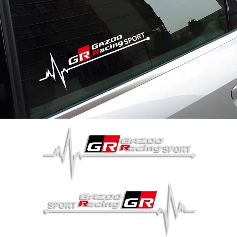 2 Pcs Reflective Car Stickers GAZOO RACING GR Sport Emblem Logo ...