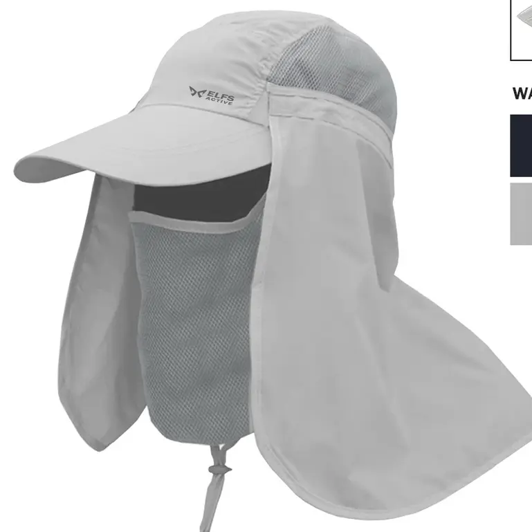 Elfs Topi Mancing anti UV Masker Jepang Outdoor Hat