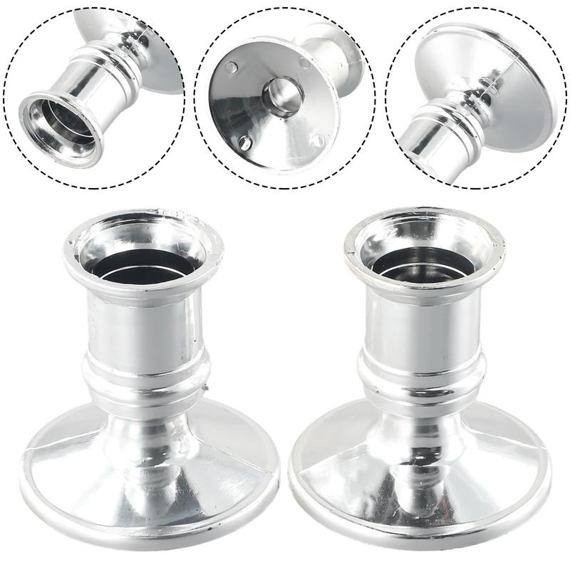 Đèn nến điện tử hình trụ tiêu chuẩn hình dạng truyền thống, 2 cái, hoàn hảo cho bữa tối, mới cuối cùng, đồ trang trí 6