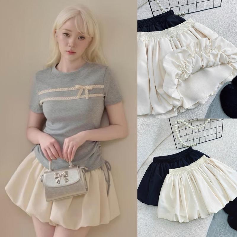  Chân Váy Bí Bigsize Kèm Quần Trong Váy Lưng Cao Có Chun Êm Ái  Mặc Lên Tôn Dáng Sang Chảnh Cho Nữ Chuppy  50-95kg - CV413 CV423 