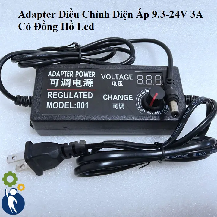 Adapter Điều Chỉnh Điện Áp 9.3-24V 3A Có Đồng Hồ Led 3