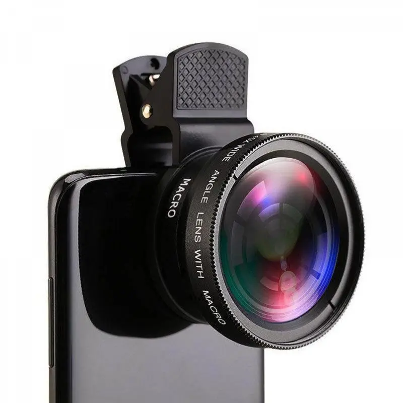 Universal Mobile Phone Professional 37MM X49uv Wide Angle + Macro Two-in-One Mobile Phone Lens