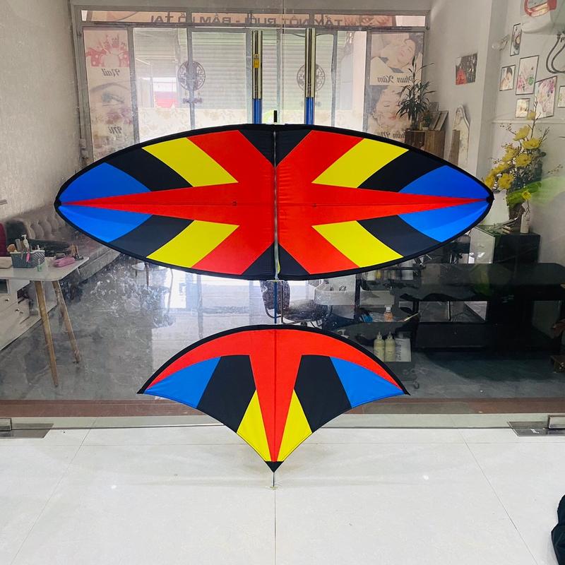 Diều 2m xương cá đỏ in nhiệt cabon hàng đẹp Toy Đồ Chơi