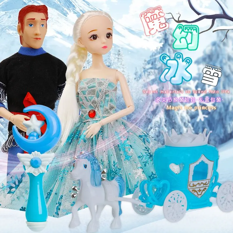 Búp Bê Barbie, Công Chúa Bé Gái, Elsa Đông Lạnh Tình Yêu Chân Thực Bộ Búp Bê Đầm Lên Tinh Tế Hộp Quà Tặng, Chủ Đề Lãng Mạn, Phát Hành Năm 2025 2