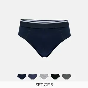 Max Fashions Dalaman Pria Briefs with Elasticised Waistband - Set of 5