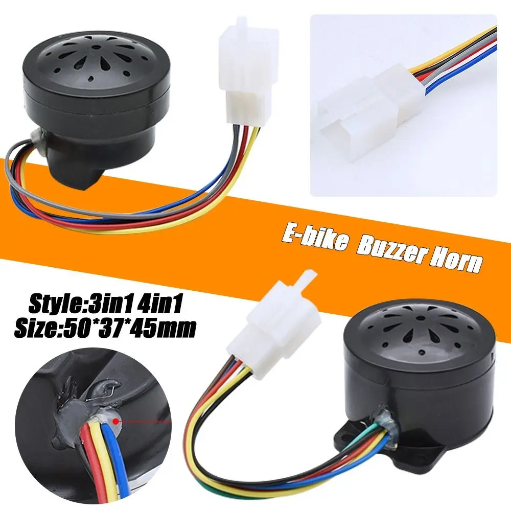 48V60V Anti-theft Horn Electric Bike Accessories Tricycle Horn Anti-theft Reversing Voice Reversing Voice Horn E-bike  Buzzer Horn