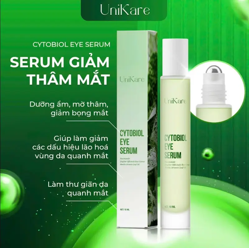 SERUM HỖ TRỢ CẢI THIỆN QUẦNG THÂM MẮT CYTOBIOL DẠNG THANH LĂN 10ml, CẢI THIỆN CÁC QUẦNG THÂM MẮT & BỌNG MẮT 2